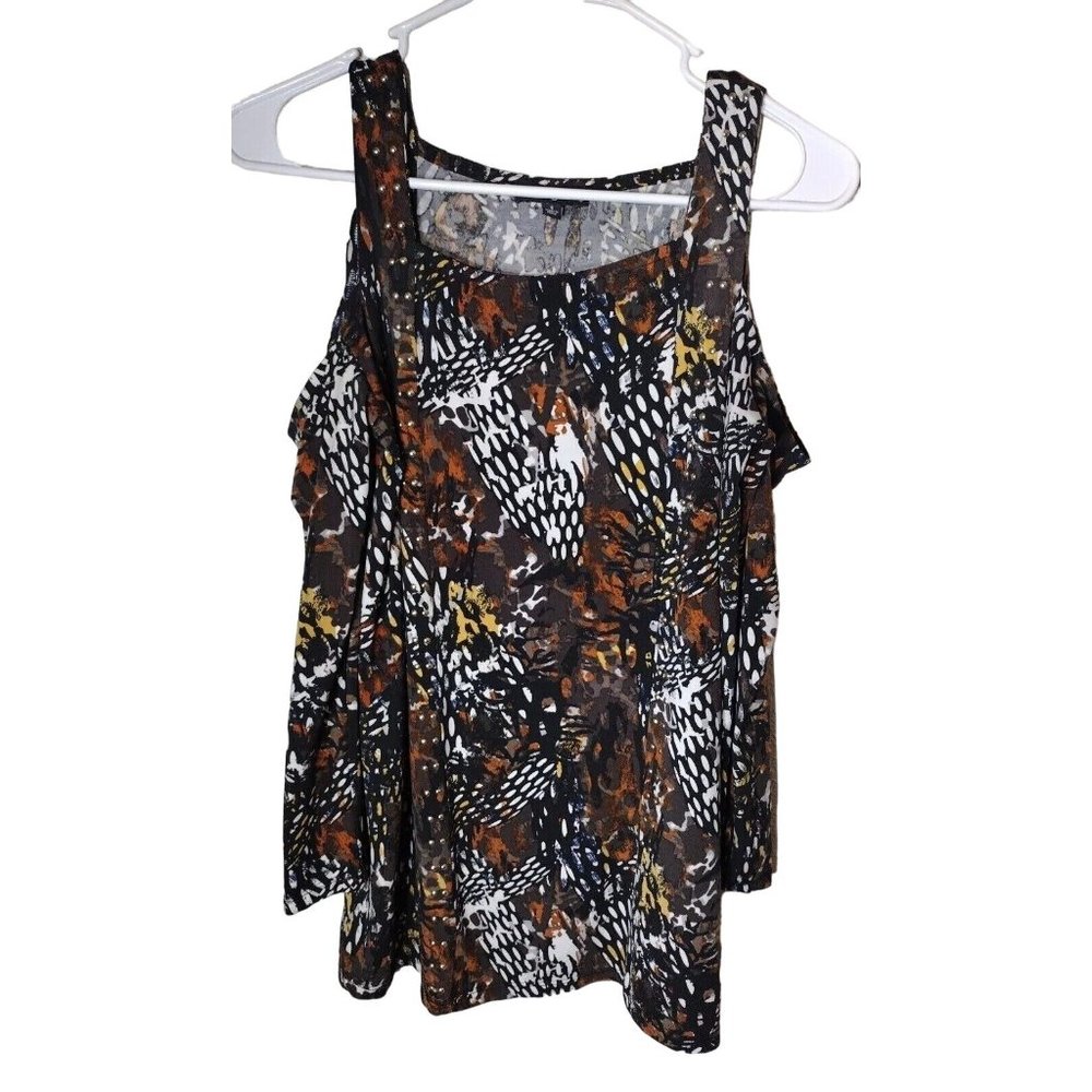 Ava Grace Top Small Cold Shoulder Studded Detail